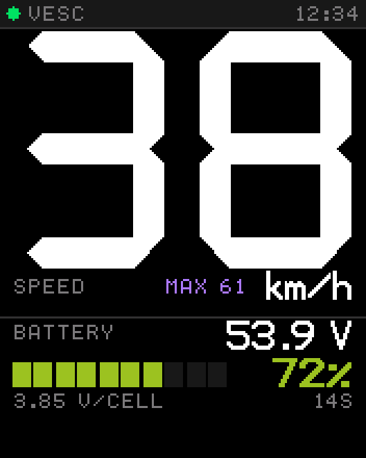 Tosh Dash display: 2 digits, one slot off