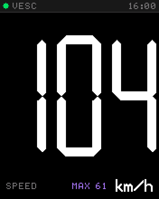 Tosh Dash display: 3 digits, both slots off